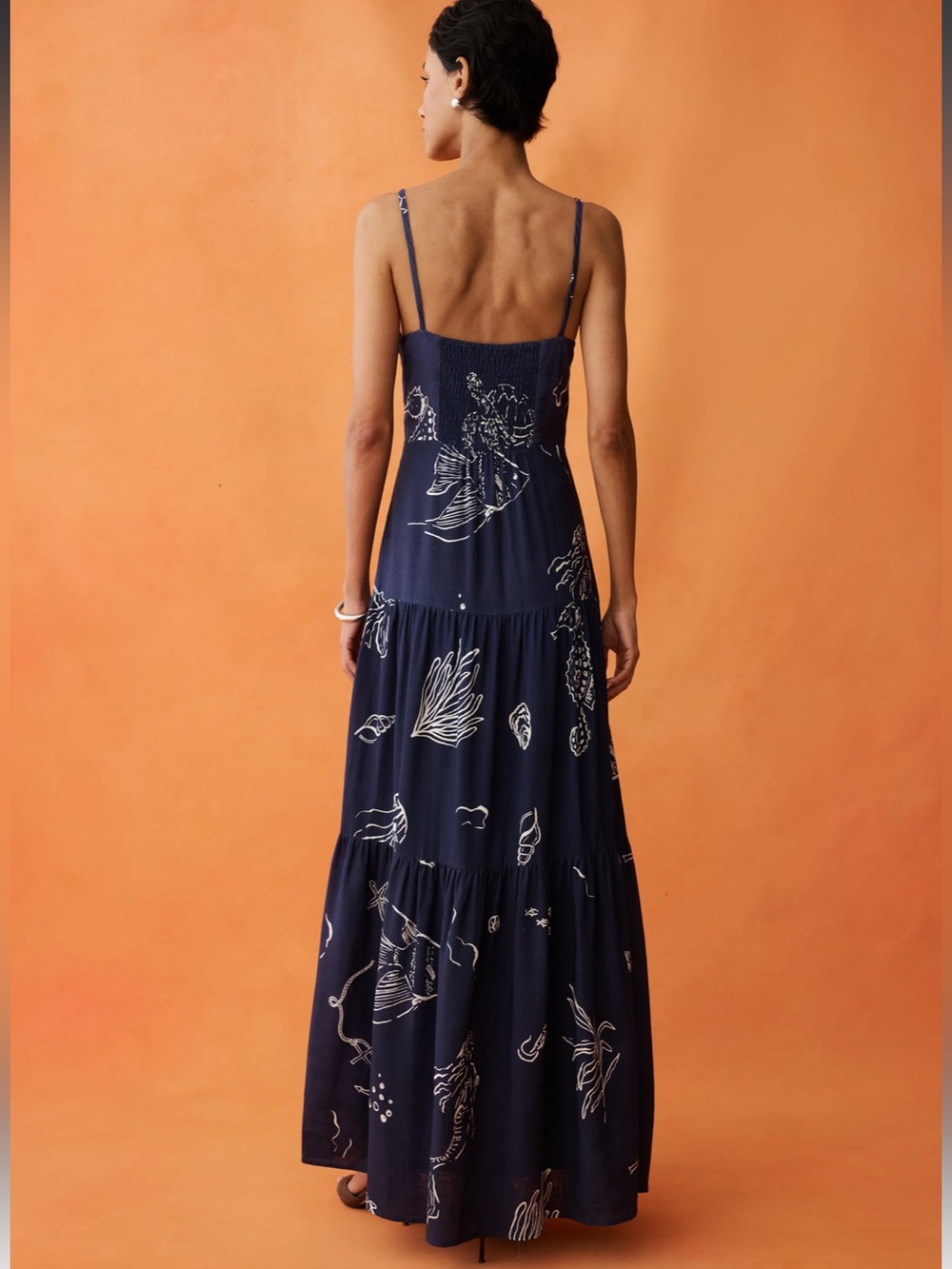 NWT ANAYA Zali Coastal Maritime Few Moda Maxi Dress 12 ,8 , 6 - Picture 5 of 12